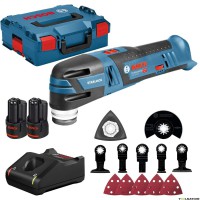 BOSCH GOP 12V-28 multifunkcinis įrankis 2x3 Ah + 12 ACC